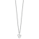 Rhodium Over Sterling Silver Letter C Initial Necklace