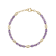 Amethyst Oval Tennis Bracelet In 18K Gold Over Sterling Silver 8.10ctw