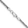 Rhodium Over 14k White Gold 2.35mm 3-Wire Wheat Link 24 Inch Chain