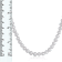 7-8mm Grey Cultured Freshwater Pearl endless Necklace