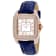 Christian Van Sant Women's Radieuse White Dial, Rose Bezel, Blue Leather
Strap Watch