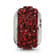 Sterling Silver Reflections Dark Maroon Full Preciosa Crystal Bead