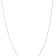 Rhodium Over 14k White Gold 0.5mm Solid Cable 20 Inch Chain