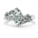 Rhodium Over Sterling Silver Oval Aquamarine Ring 1.66ctw