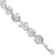 Rhodium Over Sterling Silver Polished Starfish, Shell, Sand Dollar Bracelet