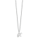 Rhodium Over Sterling Silver Letter R  Initial Necklace
