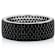 Black Spinel Pave Band Ring In Sterling Silver 2.95ctw