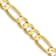 10k Yellow Gold 6.75mm Concave Open Figaro Link Bracelet