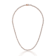 CZ Tennis Necklace In 18K Rose Gold Over Sterling Silver