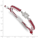 Stainless Steel MLB LogoArt St. Louis Cardinals Adjustable Cord Bracelet