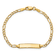 14k Yellow Gold Polished Figaro link ID Bracelet