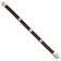 Black and Brown Leather and Stainless Steel Polished 8.25-inch Bracelet