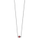 Rhodium Over Sterling Silver Enamel Ladybug with 2-inch Extension Childs Necklace