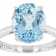 Sky Blue Topaz Solitaire Ring In Sterling Silver