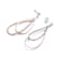 Two-Tone Pear Shape Drop Earrings In Sterling Silver And 18K Rose Gold
Over Sterling Silver
