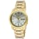 Seiko Men's Series 5 Automatic White Dial Yellow Stainless Steel Watch