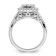 Rhodium Over 14K White Gold Lab Grown Diamond VS/SI GH, Cluster Ring 0.991ctw