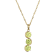 Green Cubic Zirconia 18k Yellow Gold Over Sterling Silver August
Birthstone Pendant 6.09ctw
