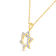 Diamond Star Of David Pendant In 10K Gold 0.10ctw