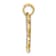 14k Two-tone Gold Textured Butterfly Pendant