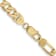 14K Yellow Gold 7.5mm Flat Figaro Chain Bracelet