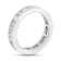 1.75ctw Round and Baguette Diamond Eternity Band Ring in 14k White Gold