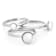 Cultured Freshwater Pearl Ring Set in Rhodium Over Sterling Silver