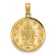 14K Yellow Gold Miraculous Medal Pendant