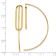 14K Yellow Gold Polished Threader Earrings