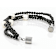 Black Spinel And Cultured Freshwater Pearl Bracelet In Sterling Silver 28.05ctw