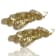 Gold Tone Filigree Drop Cluster Earring