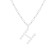 Letter H Initial Cultured Freshwater Pearl Rhodium Over Sterling Silver
Pendant With  18" Chain