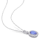 1.87ctw Tanzanite, White Topaz And Diamond Accent 14k White Gold Pendant
With Chain