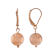 Copper Ball Drop Dangle Earrings