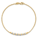14K Two-tone Beaded 7.5-inch Bracelet