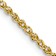 14k Yellow Gold 1.7mm Solid Rope 14 Inch Chain