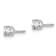 14K White Gold Lab Grown Diamond 1/5ctw VS/SI GH Screw Back 4 Prong Earrings