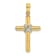 14K Yellow and White Gold X Center Charm Pendant