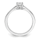 Rhodium Over 14K White Gold Lab Grown Diamond Engagement Ring