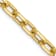 14K Yellow Gold 4.9mm Semi-solid Diamond-cut Open Link Cable Chain Necklace