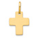 14k Yellow Gold Polished Cross Charm