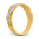 14K Yellow Gold AA Quality Mens Wedding Band