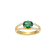 Green And White Cubic Zirconia 18K Gold Over Sterling Silver Ring 2.27ctw