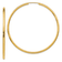 14k Yellow Gold Polished 2 1/8" Round Endless Hoop Earrings