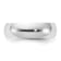 Rhodium Over Sterling Silver 6mm Half-Round Band