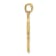 14K Yellow Gold Dove Cross Charm