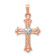 14K Two-tone Gold  Diamond Cross Pendant
