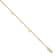 14K Yellow Gold Polished Disc with 1-inch Extension Anklet
