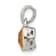 Rhodium Over Sterling Silver with 14k Accent Citrine Pendant
