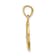 14k Two-tone Gold Textured Praying Hands Pendant